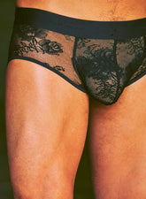 Lace Bouquet Briefs for Gentlemen