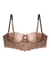 Lace Longline Balconette Bra with Peekaboo Cut Out