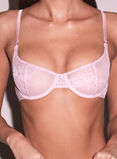 Floral Lace Balconette Bra