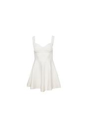 Flared Mini Dress Sweetheart Neckline