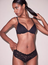 Lace Cheeky Mid Rise Seamless Comfort