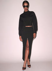 Unzip Me Maxi Skirt French Cotton Terry