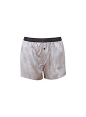 Luxe Silk Boxer Shorts Pinstripe Comfort