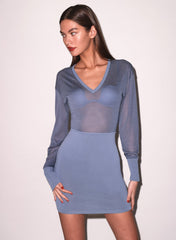 The V Neck Mini Dress