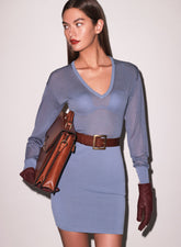 The V Neck Mini Dress