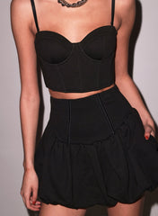 Cropped Terry Bustier Top
