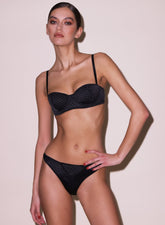 Quilted Silk Balconette Bra Elegant Lingerie