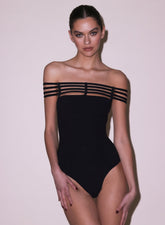 Sofia Strappy Bodysuit Off The Shoulder Style