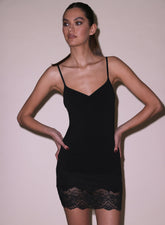 Soft Cotton Slip with Lace Hem