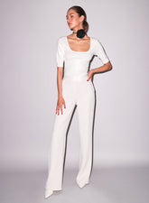 Satin Stripe Tuxedo Pants
