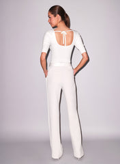 Satin Stripe Tuxedo Pants