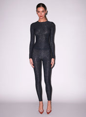 Butter Legging Butterfly Leopard Jacquard