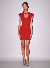 Matchmaker Heart Cutout Mini Dress