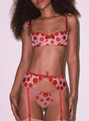 Polka Dot Cheeky Lingerie Sheer Tulle Romance