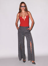 Undo Me Tailored Trousers Snap Button Leg Show