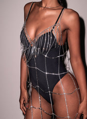 Crystal Fringe Dress Shimmering Movement