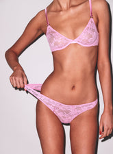 Stretch Lace Cheeky Underwear Flirty Back Keyhole Detail