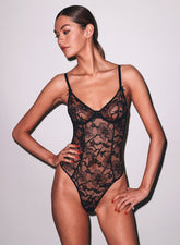 Magnolia Lace Ouvert Bodysuit