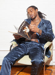 Luxe Silk Jacquard Pajama Pant