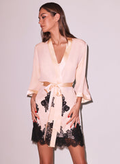Lace Robe Silk Georgette Playful Fit