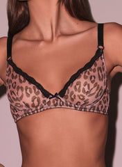 Sheer Tulle Demi Bra Romantic Lace Trim