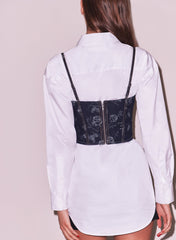 Floral Jacquard Bustier Romantic Lingerie