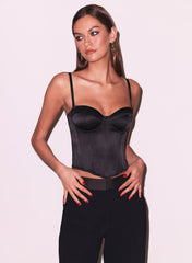 Little Black Bustier Timeless Elegance
