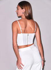 Chic Cropped Bow Top