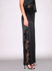 Silk Lace Lounge Pants Elegant Comfort