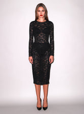 Stretch Lace Pencil Skirt Elegant and Flattering