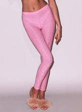 Butter Legging Butterfly Leopard Jacquard