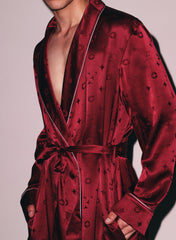 Luxurious Silk Jacquard Robe