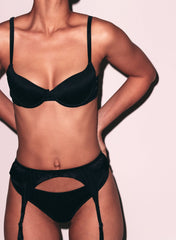 Silk Thong with Keyhole Back