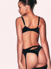 Luxe Classic Garter Belt Elegant Satin Lingerie