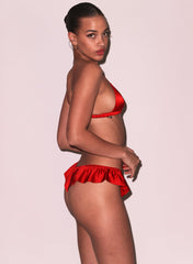 Luxe Silk Panty with Flutter Ruffle Detail