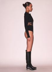 Floral Lace Underbust Bodysuit Romantic Lingerie