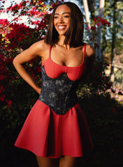 Floral Jacquard Bustier Romantic Lingerie