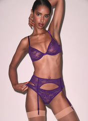 Stretch Lace Garter Belt Elegant Lingerie