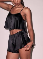 Silk Charmeuse Shorts Flirty Cheeky Cut