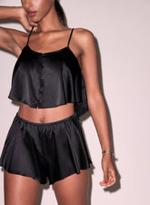 Luxe Flutter Cami Silk Charmeuse Top