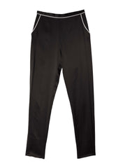Silk Pajama Pant with Contrast Piping