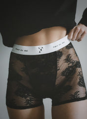 Lace Boxer Briefs Floral Romance