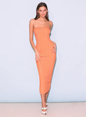 Chic Rib Knit Tube Dress