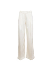 Satin Pleated Trousers