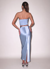 Silk Corset Top Flattering Boning Design