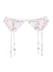 Lily Embroidery Garter Belt Delicate Lingerie
