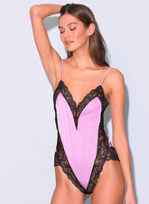 Venus Lace Teddy Silk Lingerie Romantic