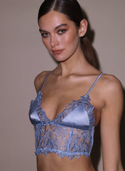 Whitney Embroidery Longline Triangle Bra