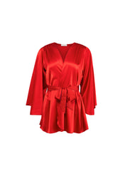 Ethereal Angel Sleeve Silk Robe