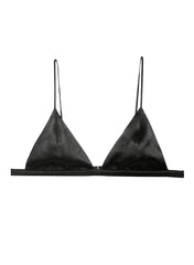 Luxe Triangle Bra Elegant Silk Satin Lingerie